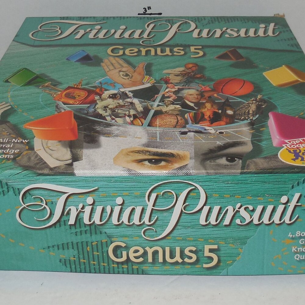 2000 Hasbro Trivial Pursuit Genus 5 Board Game 100% COMPLETE vintage
